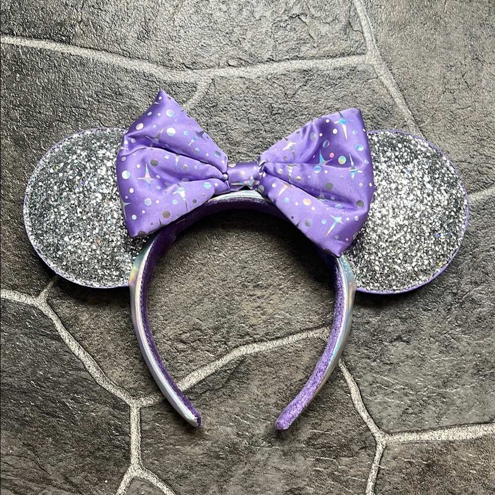 Disney Tomorrowland Purple Minnie Ear Headband